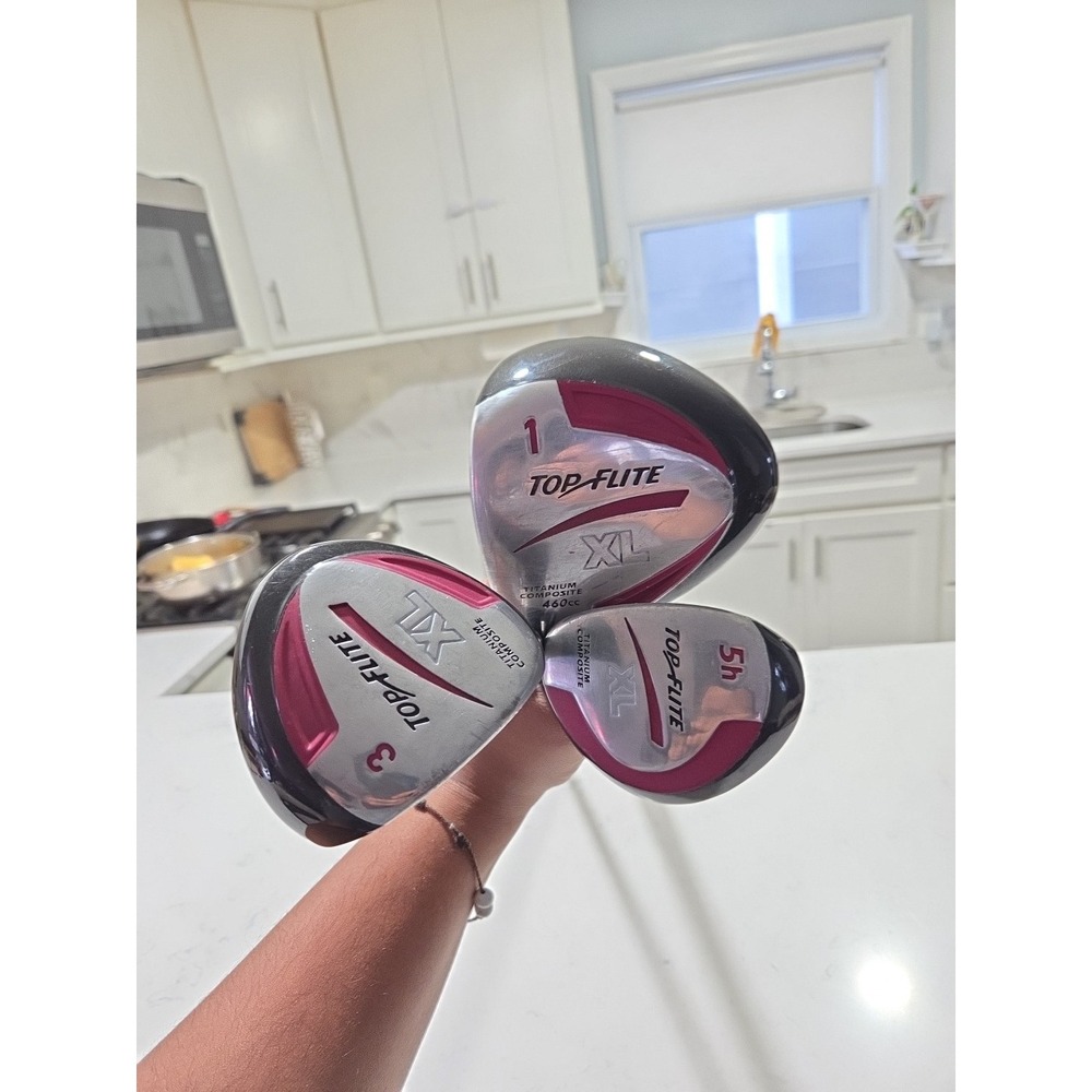 Top Flite XL Driver 460cc Titanium Composite & 3 Wood Graphite Medium Firm Flex
